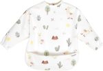 BUBEI Mess proof baby feeding bibs, Smock bibs for baby, Waterproof bibs, Long sleeve baby bib for eating, Toddler art smock